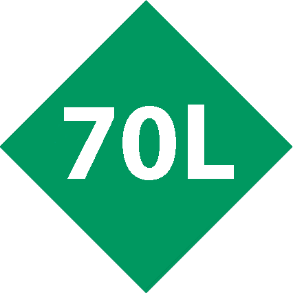 Capacidad <br> 70L
